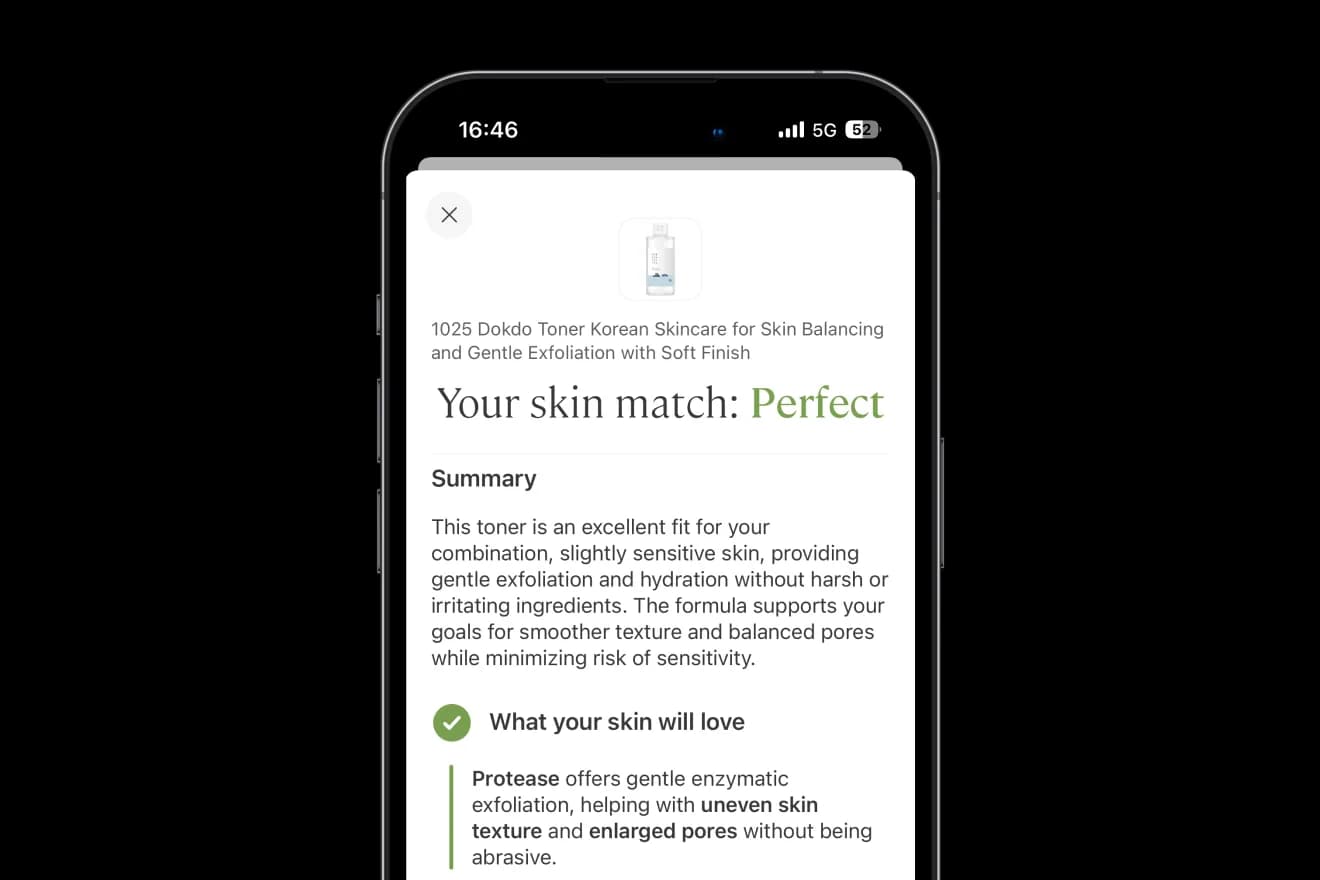 Personalized Skin Match Score