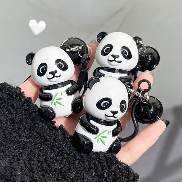 Panda Bell Keychain Matte Lip Mud, #3# Milky Brown