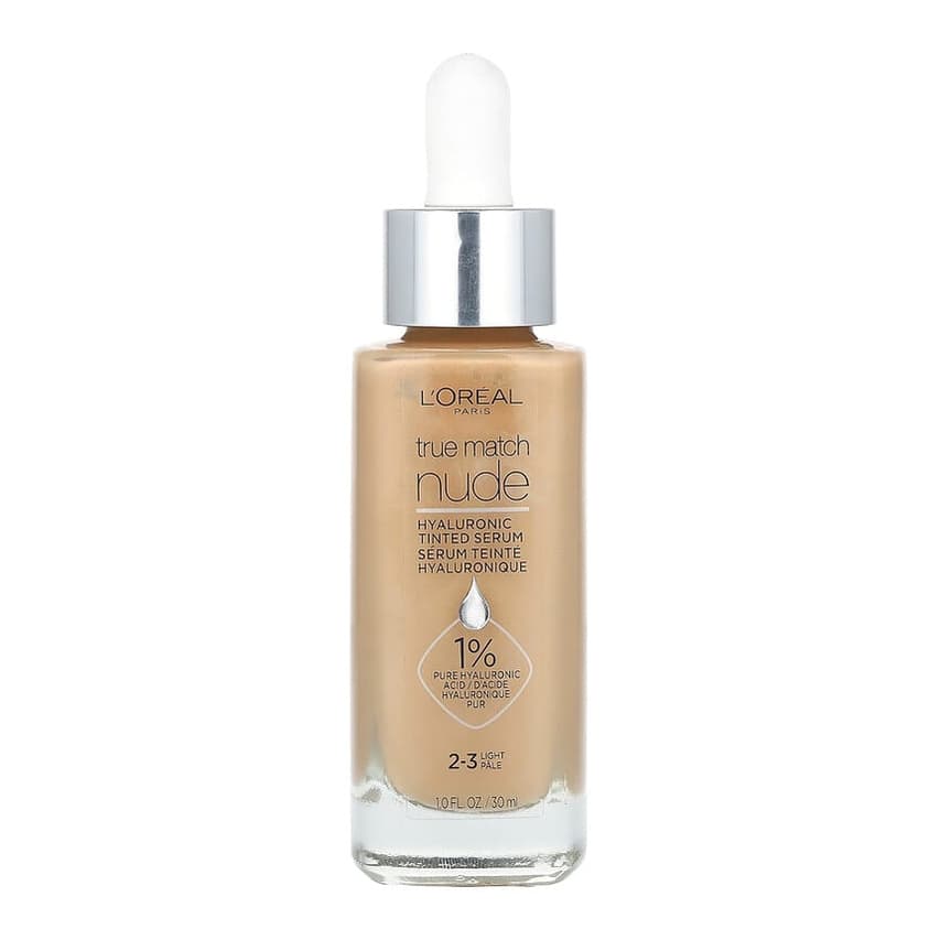 True Match, Nude, Hyaluronic Tinted Serum, #2-3 Light