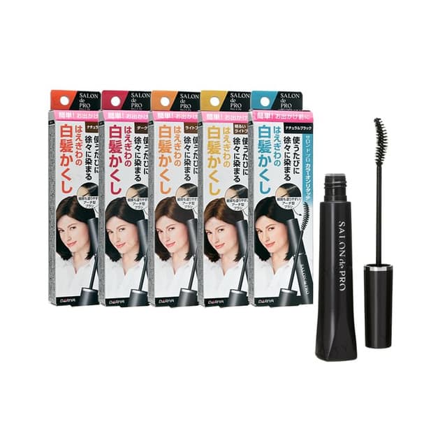 Salon De Pro Color On Retouch Gray Hair Comb EX, Bright Light Brown