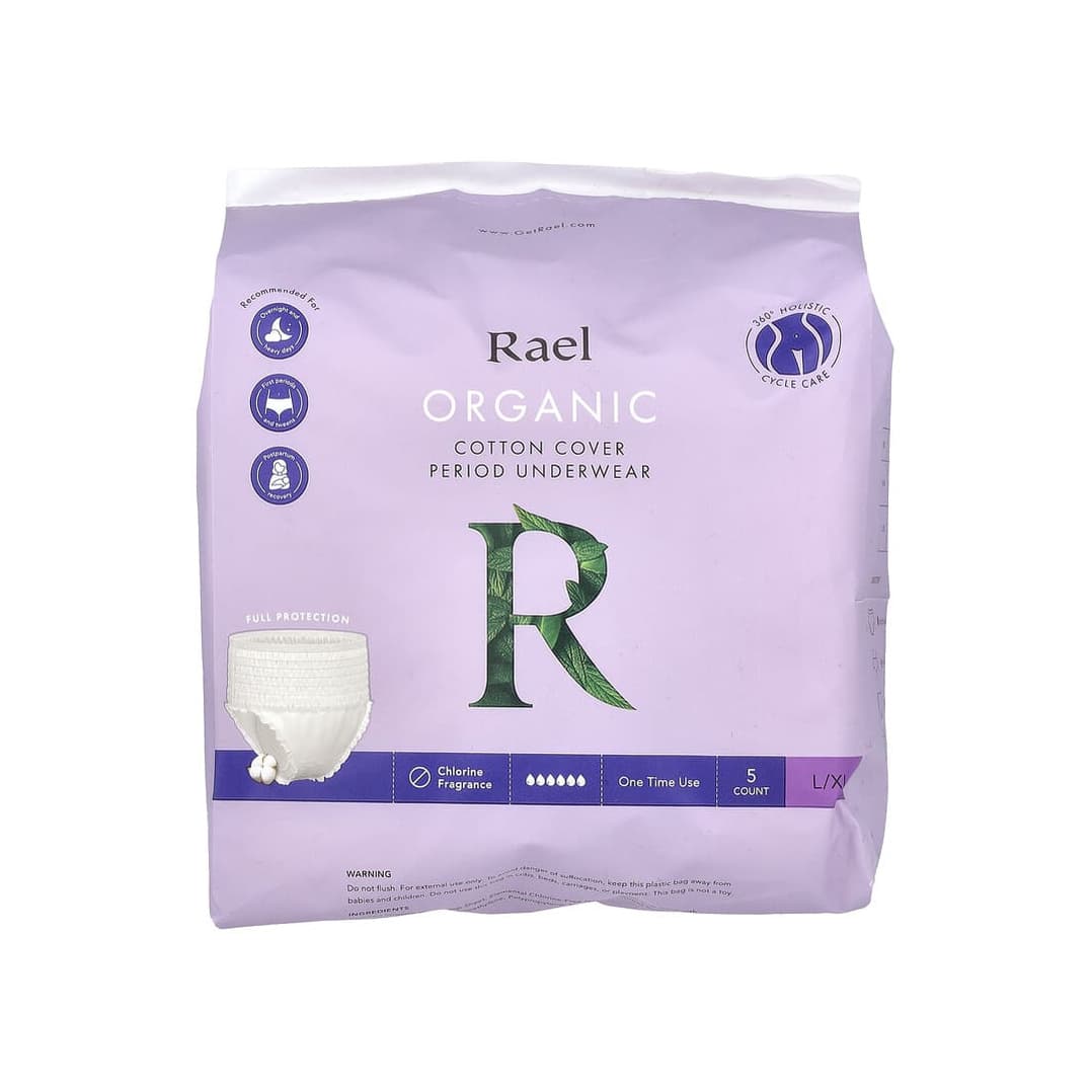 Organic Cotton Cover Period Underwear, L/XL