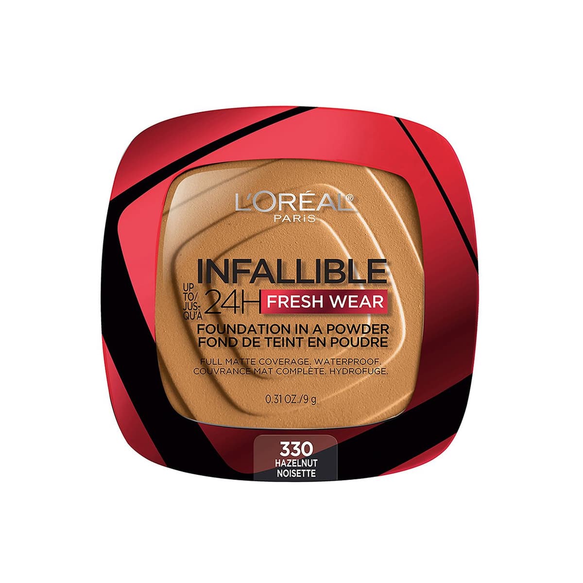 Up to 24 Hour Fresh Wear Foundation in a Powder, Hazelnut