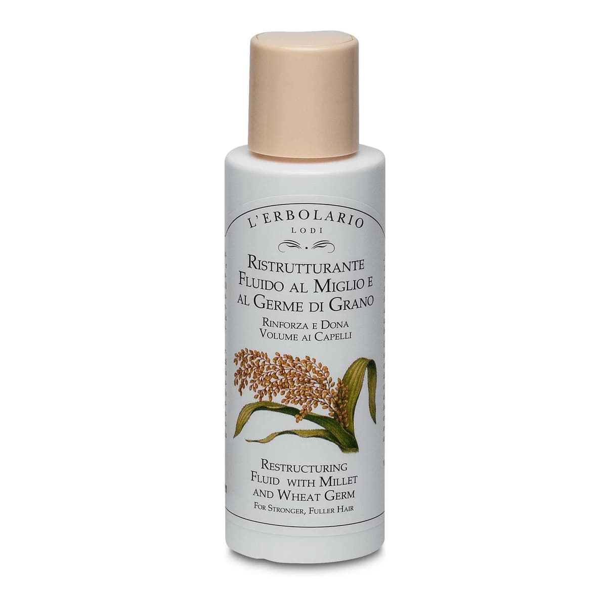 L'Erbolario Restructuring Fluid - Hair Oil for Frizzy Hair- Millet and Wheat Germ