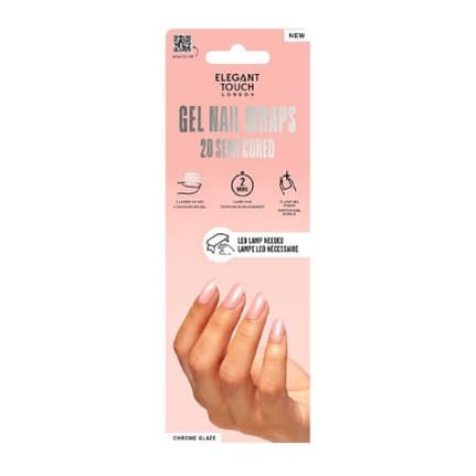 Semi Cured Gel Nail Wraps Pristine Pearl 20s