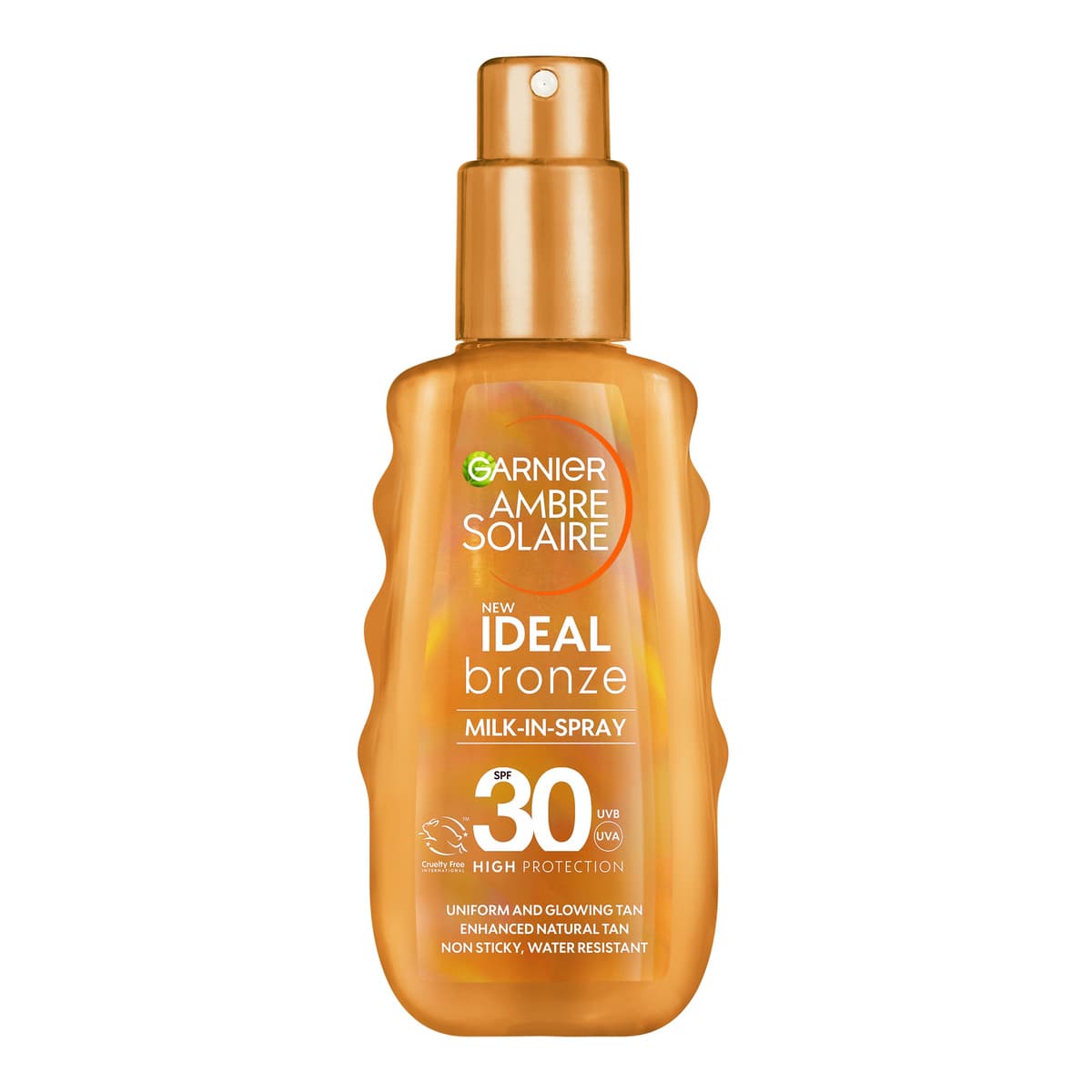 Ambre Solaire Ideal Bronze Milk-In Tanning Spray for Face and Body SPF30