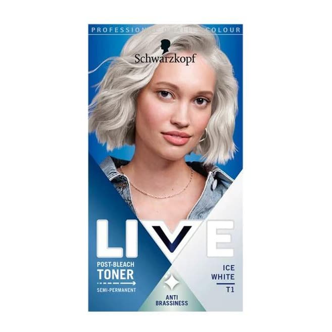 Ice White Hair Toner Post Bleach Semi-Permanent T1