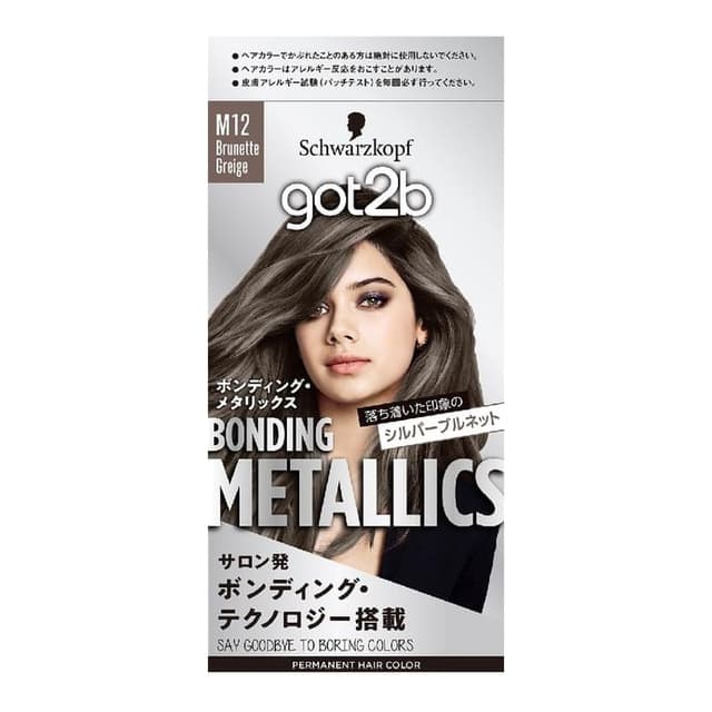 got2b Bonding Metallics Hair Color, M12 Brunette Greige