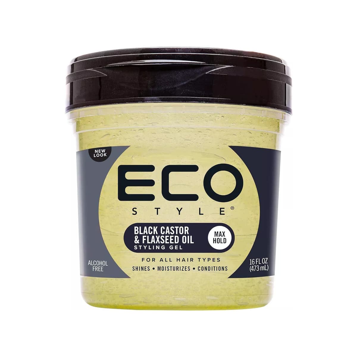 Professional Styling Gel Black Castor & Flaxseed Oil