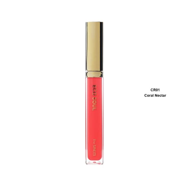 Eco Soul Shine Lip Gloss, #CR01 Coral Nectar