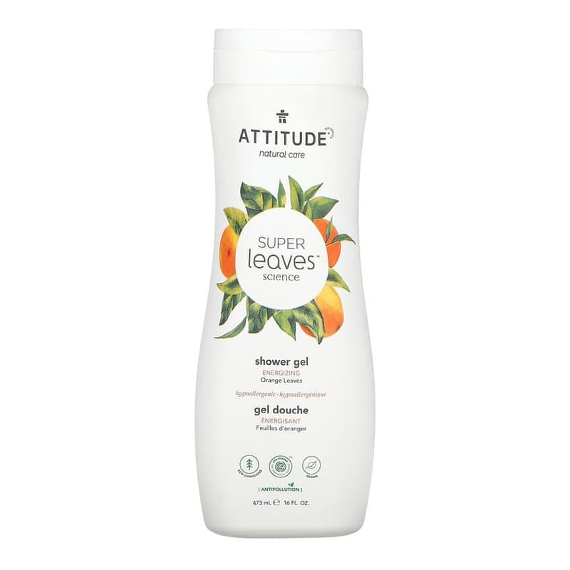 Super Leaves Science, Shower Gel, Energizing, Orange Leaves