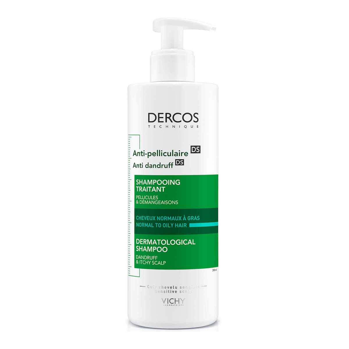 Dercos Technique Anti-Dandruff Purifying Shampoo for Sensitive, Oily Hair and Scalp