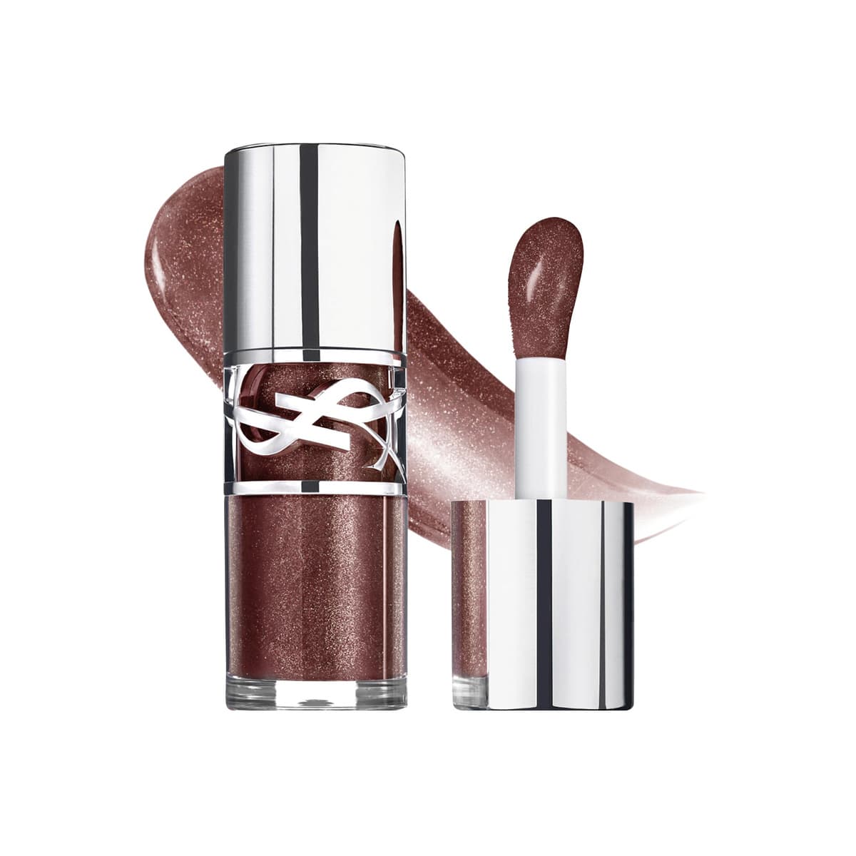 YSL Loveshine Plumping Lip Oil Gloss with Hyaluronic Acid, #06 Espresso Stardust