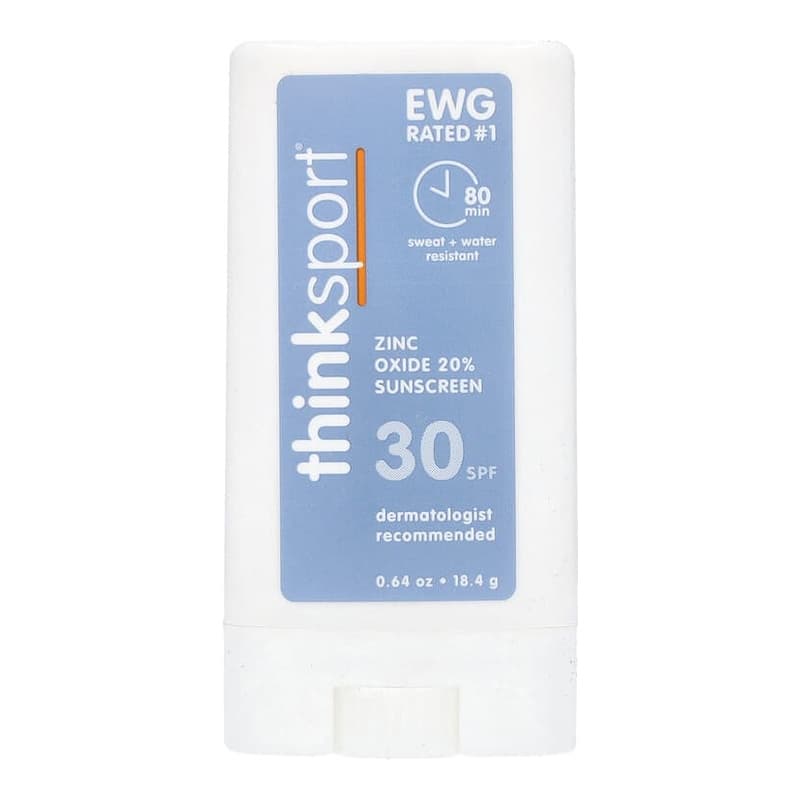 Thinksport, Zinc Oxide Sunscreen Stick, SPF 30