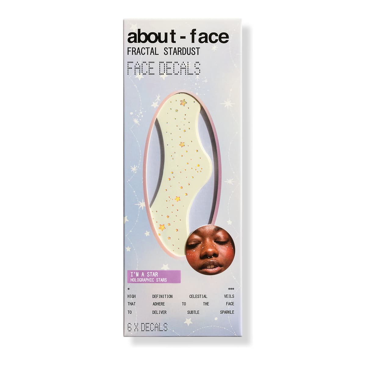 Fractal Stardust Face Decals - I'm A Star