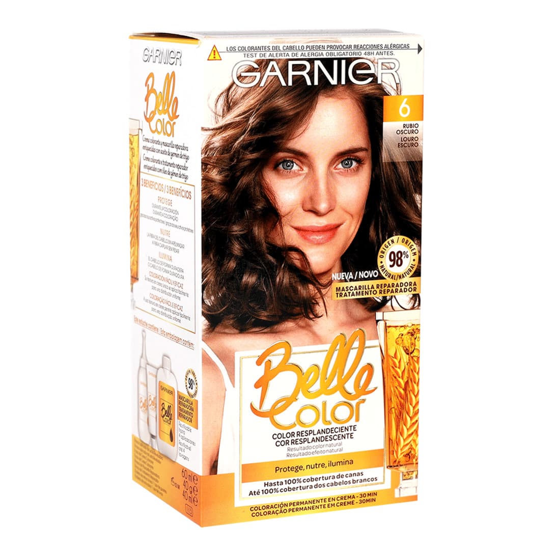 Belle Color Permanent Hair Dye 6 Dark Blonde