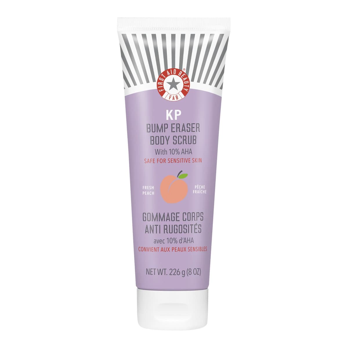 KP Bump Eraser Body Scrub with 10% AHA – Peach