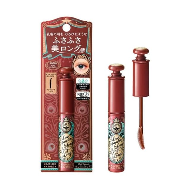 Majolica Majorca Lash Expander Long Long Long EX Mascara, RD505 Red