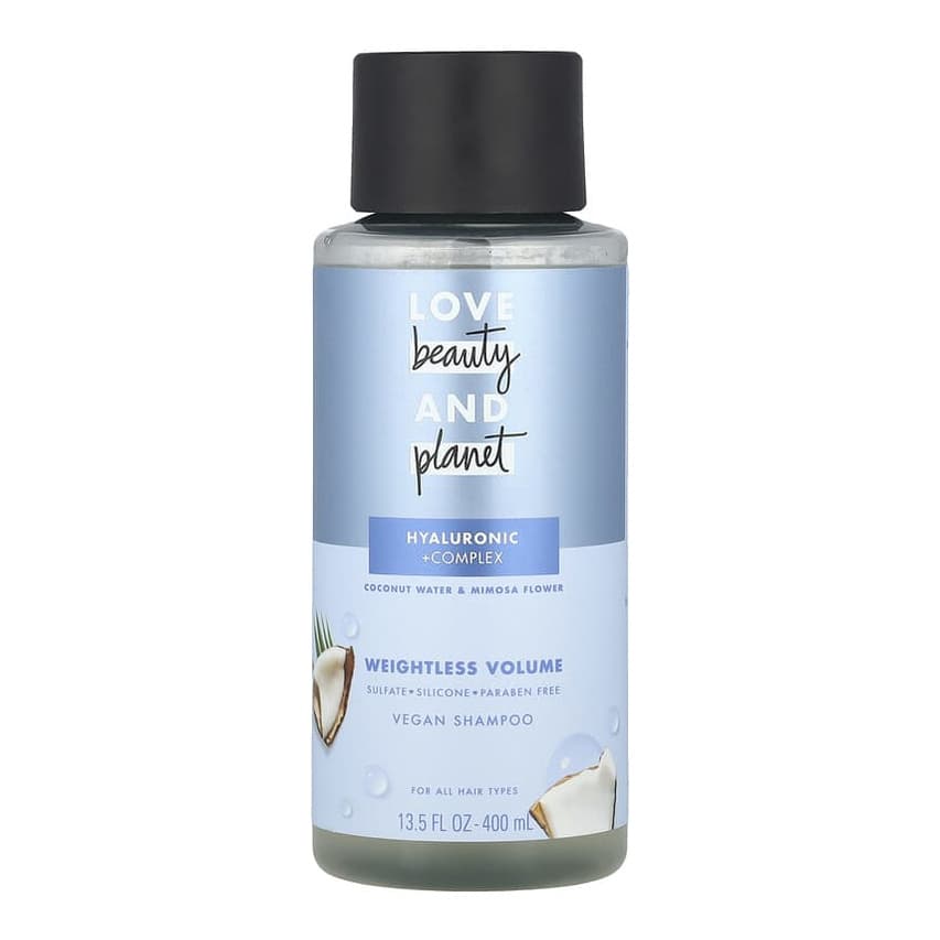 Vegan Shampoo, For All Hair Types, Coconut Water & Mimosa Flower