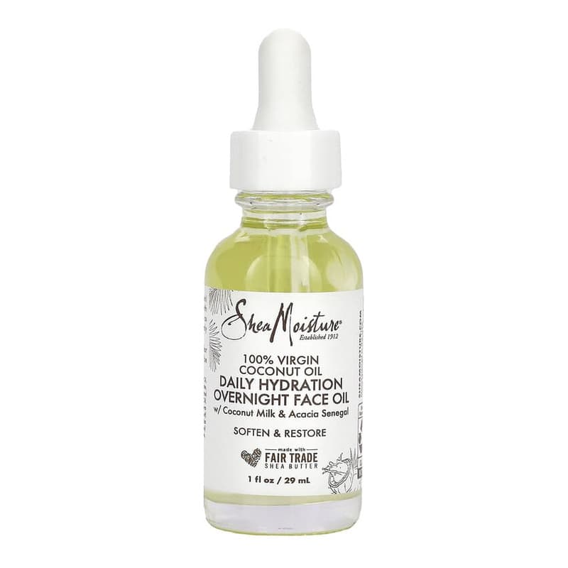 100% Virgin Coconut Oil, Daily Hydration Overnight Face Oil