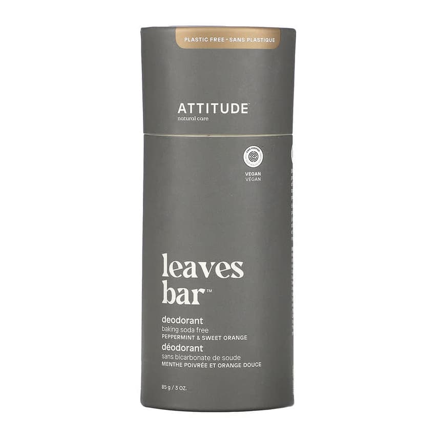Leaves Bar Deodorant, Peppermint & Sweet Orange
