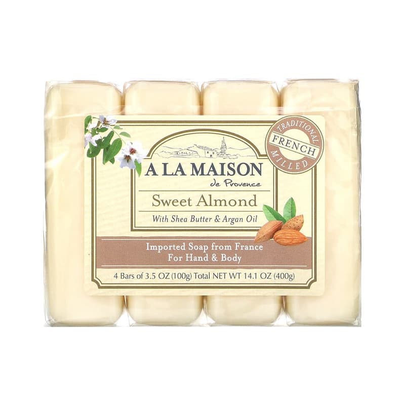 Hand & Body Bar Soap, Sweet Almond