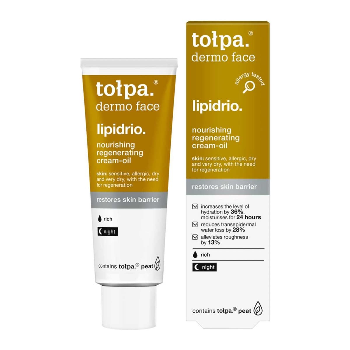 Dermo Face Lipidrio Nourishing Regenerating Cream-Oil (Night)