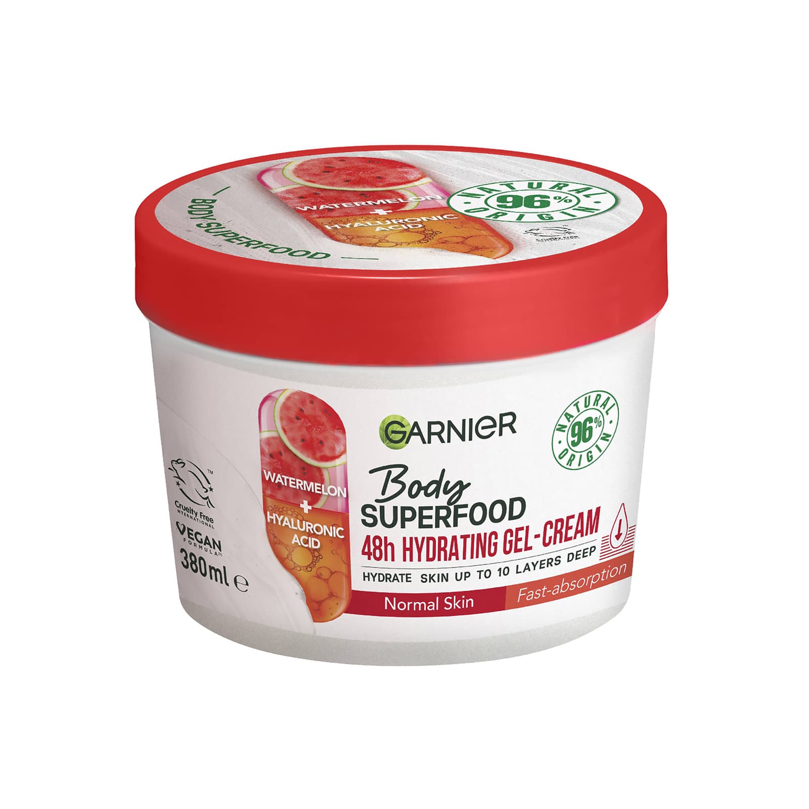 Body Superfood, Hydrating Gel-Cream, Watermelon and Hyaluronic Acid