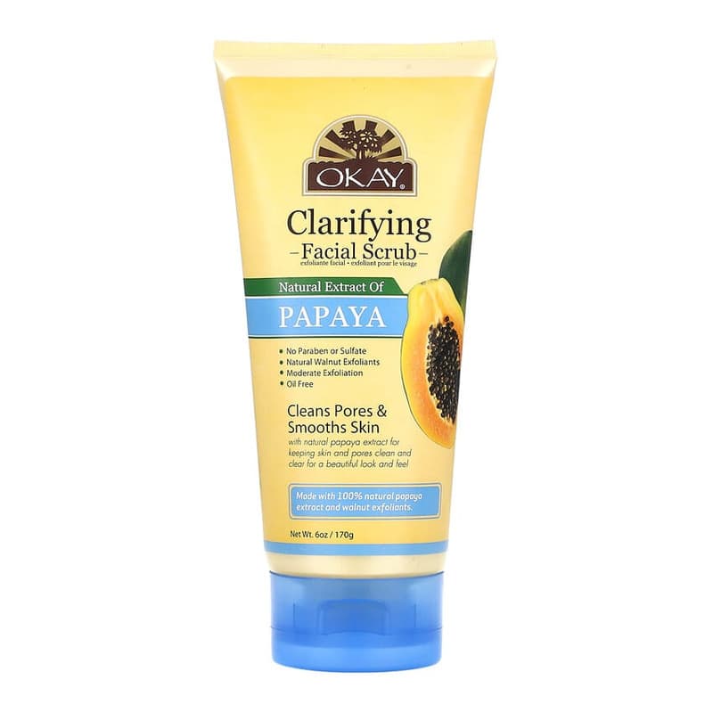 Clarifying Facial Scrub, Natural Extract of Papaya