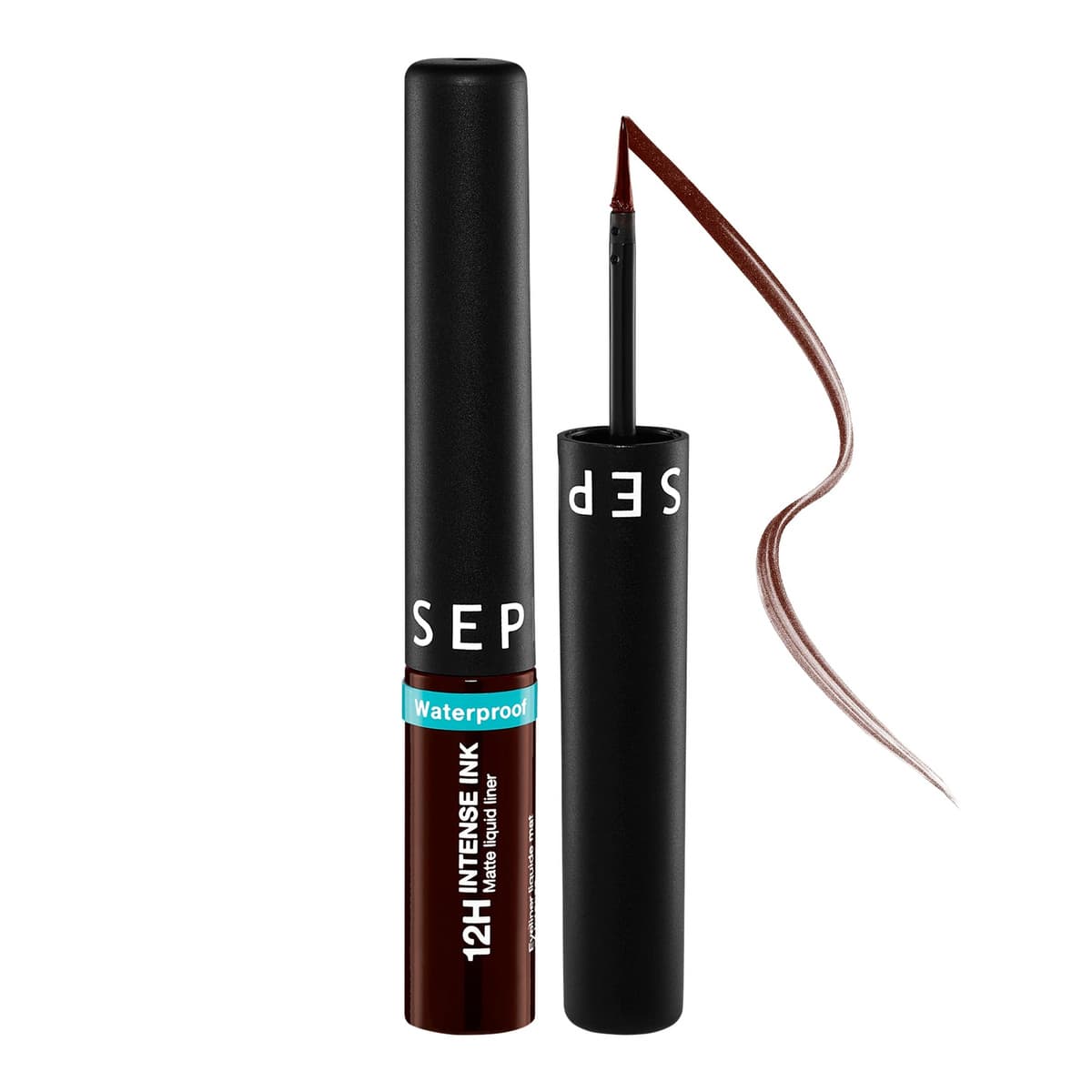 Intense Felt-Tip 12HR Liquid Waterproof Eyeliner, #02 Chocolate Brown