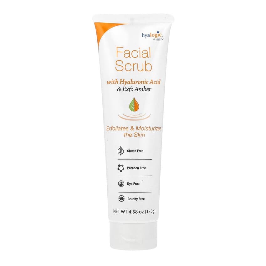 Facial Scrub with Hyaluronic Acid & Exfo Amber