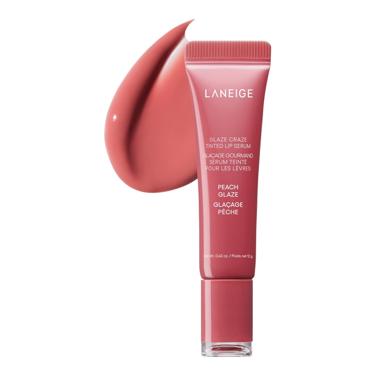 Glaze Craze Tinted Polypeptide Lip Serum, Peach Glaze