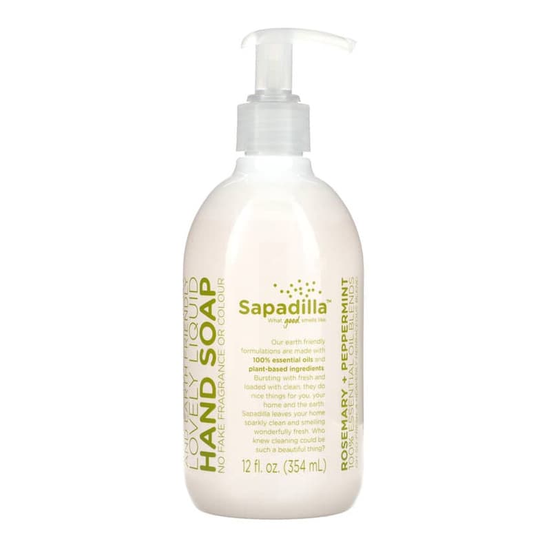 Lovely Liquid, Hand Soap, Rosemary + Peppermint