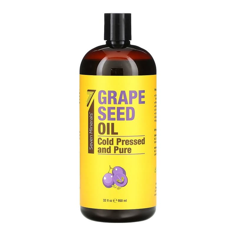 Grape Seed Oil, Cold Pressed and Pure, Unscented