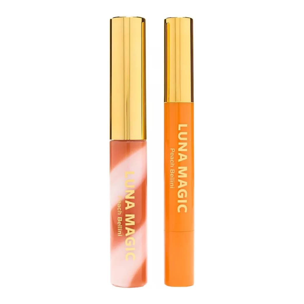 Lip Care Duo - Moisture Stick + Lip Oil - 2pc, Peach Bellini