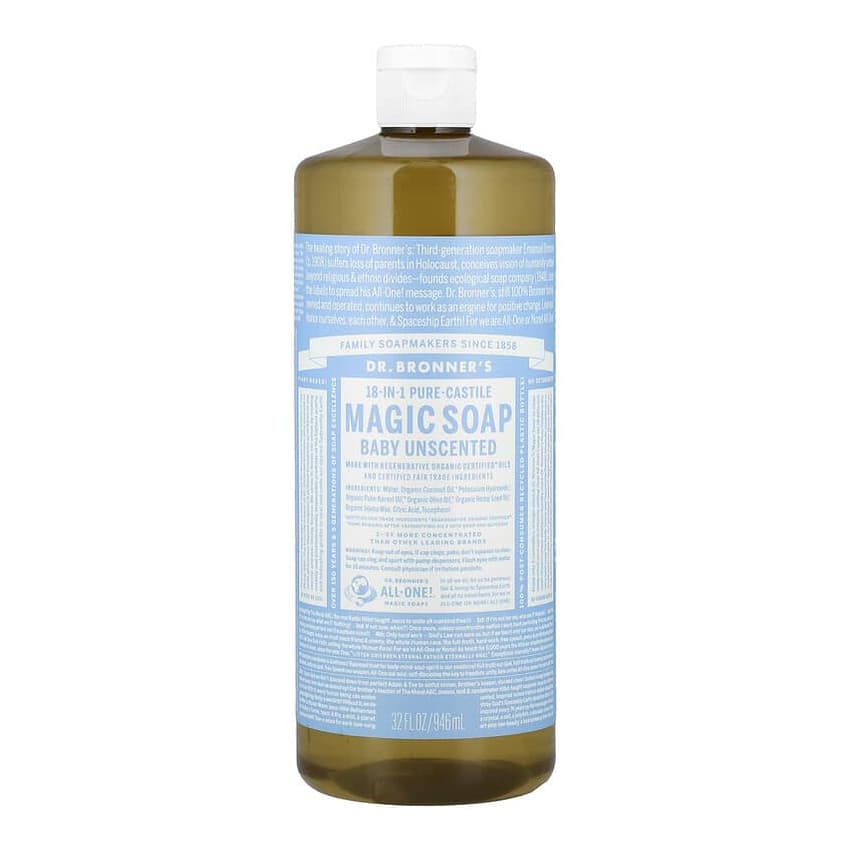 18-in-1 Pure-Castile Magic Soap, Baby, Unscented