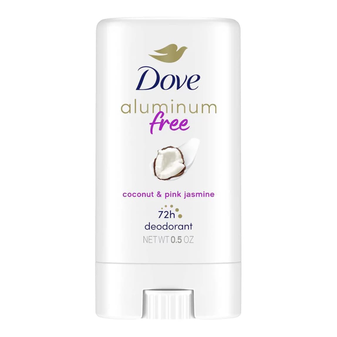 Mini Aluminum-Free Deodorant Stick - Coconut and Pink Jasmine - Travel Size