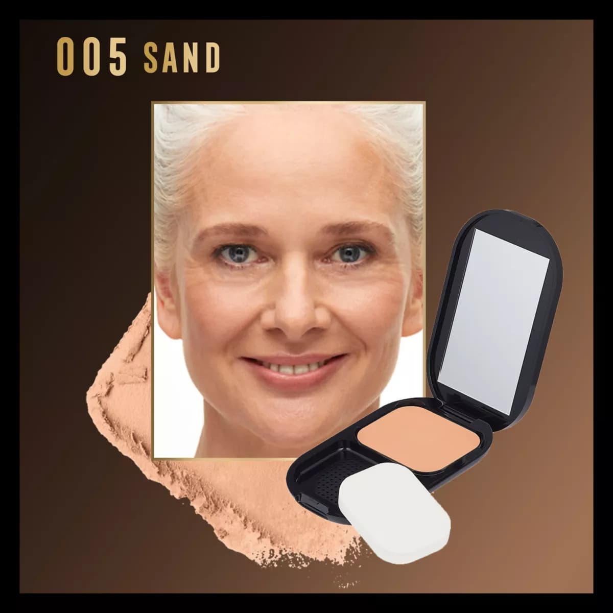 Facefinity Compact SPF 20 Matte Powder Foundation, sand 005