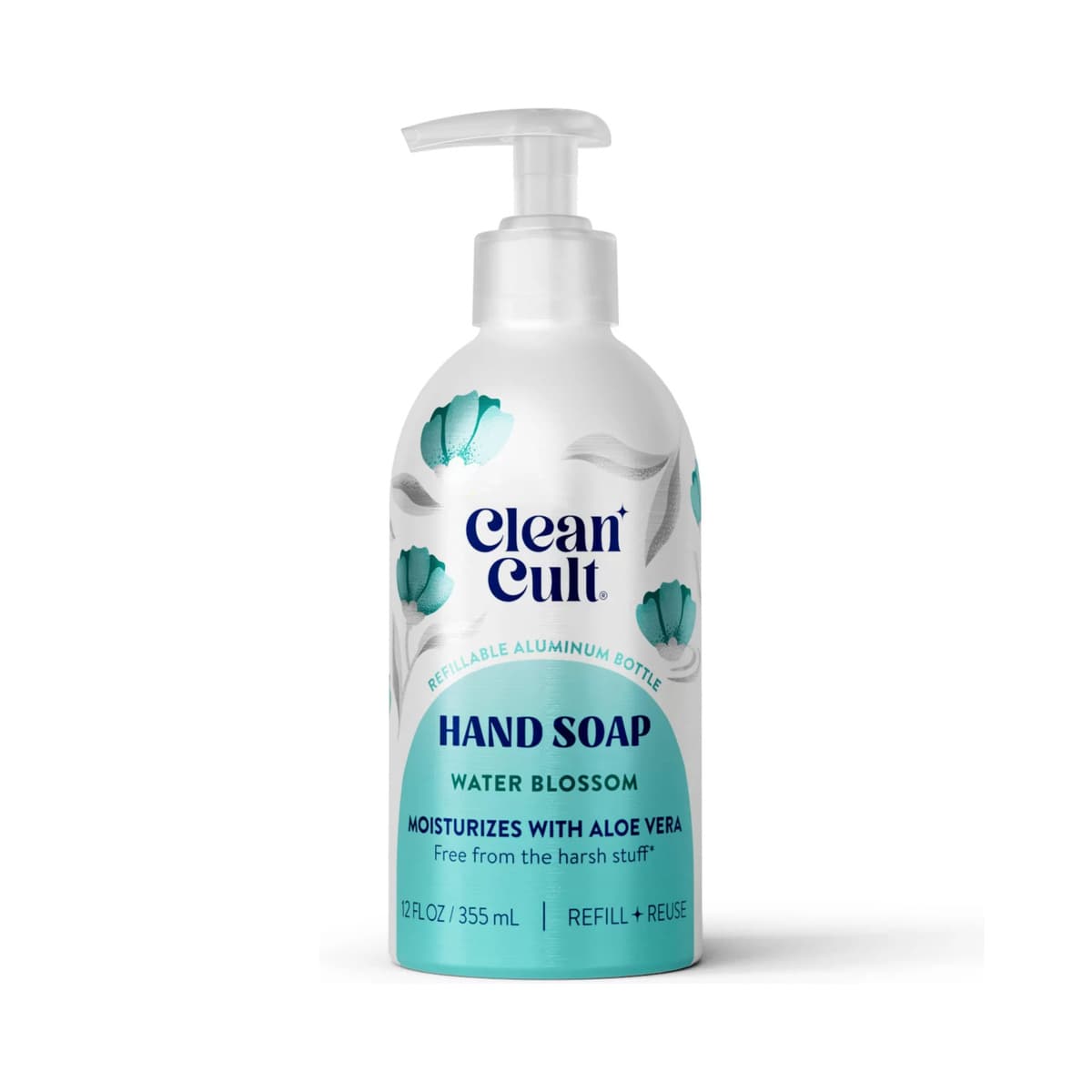 Liquid Hand Soap - Refillable Aluminum Bottle - Water Blossom
