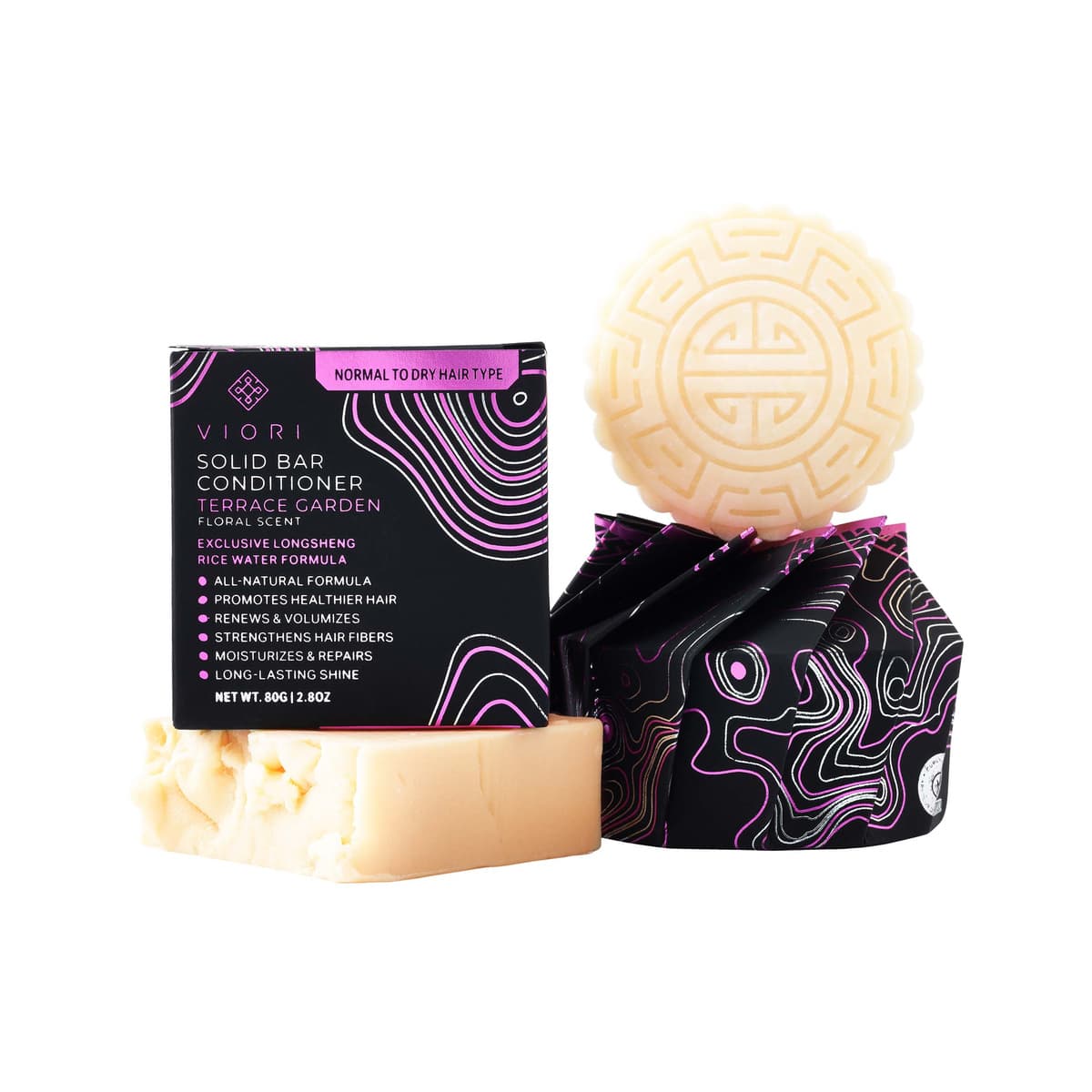 Hair Shampoo & Conditioner Bar Set, Terrace Garden