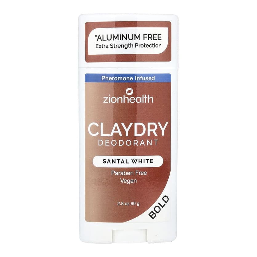 Bold, ClayDry Deodorant, Santal White