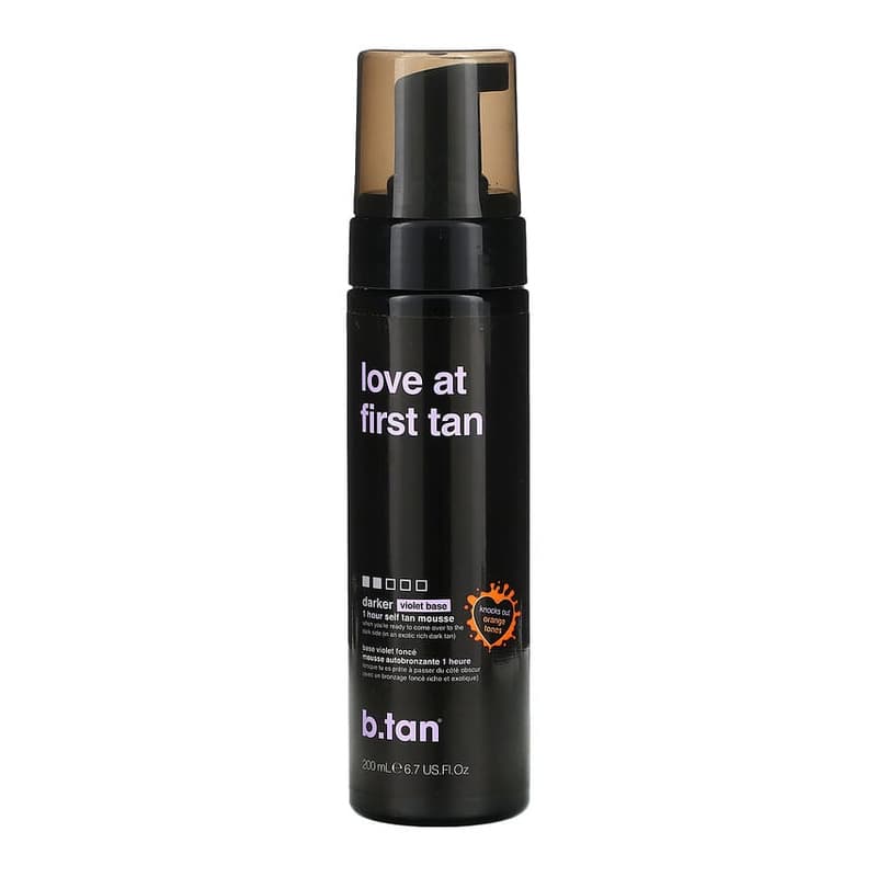Love at First Tan, 1 Hour Self Tan Mousse, Darker Violet Base