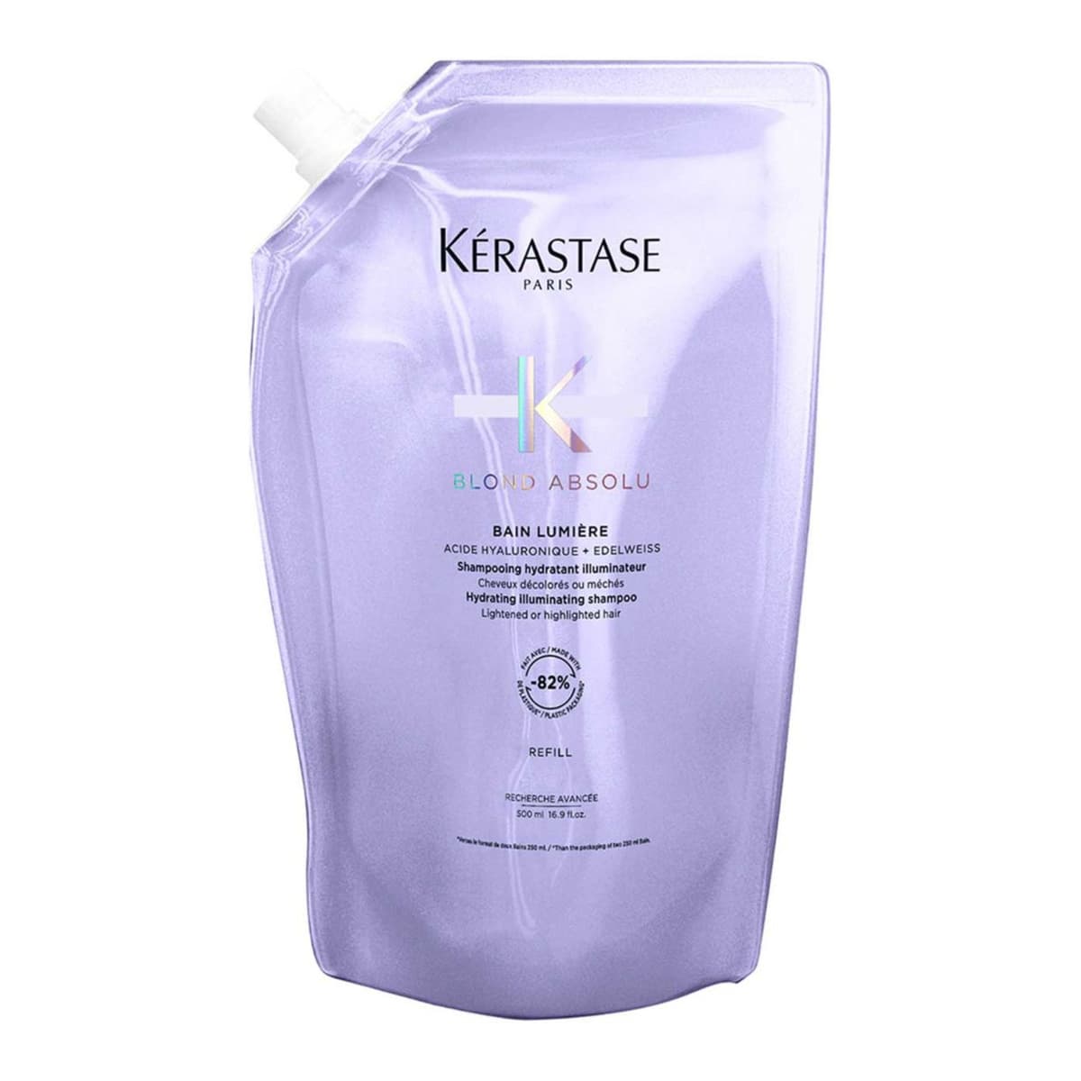 Kérastase Blond Absolu Shampoo Hydrating Refill Pouch for Lightened & Highlighted Blonde Hair with Hyaluronic Acid