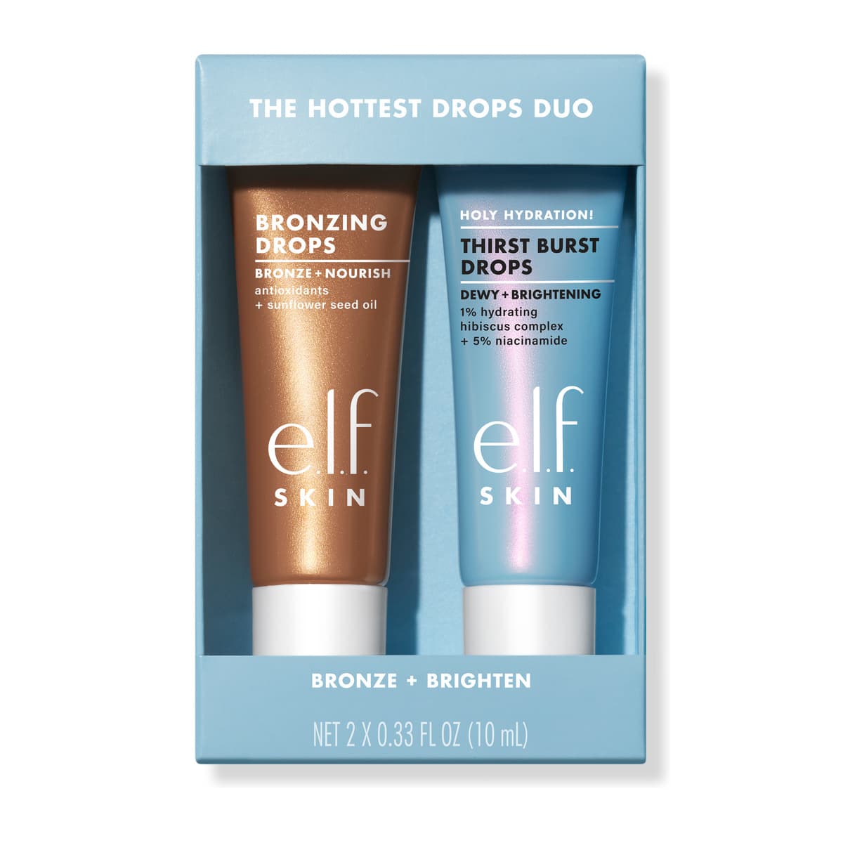 The Hottest Drops Duo: Bronzing Drops & Holy Hydration! Thirst Burst Drops