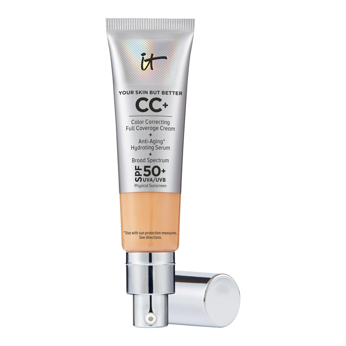 CC+ Cream Full Coverage Color Correcting Foundation with SPF 50+, Medium Tan