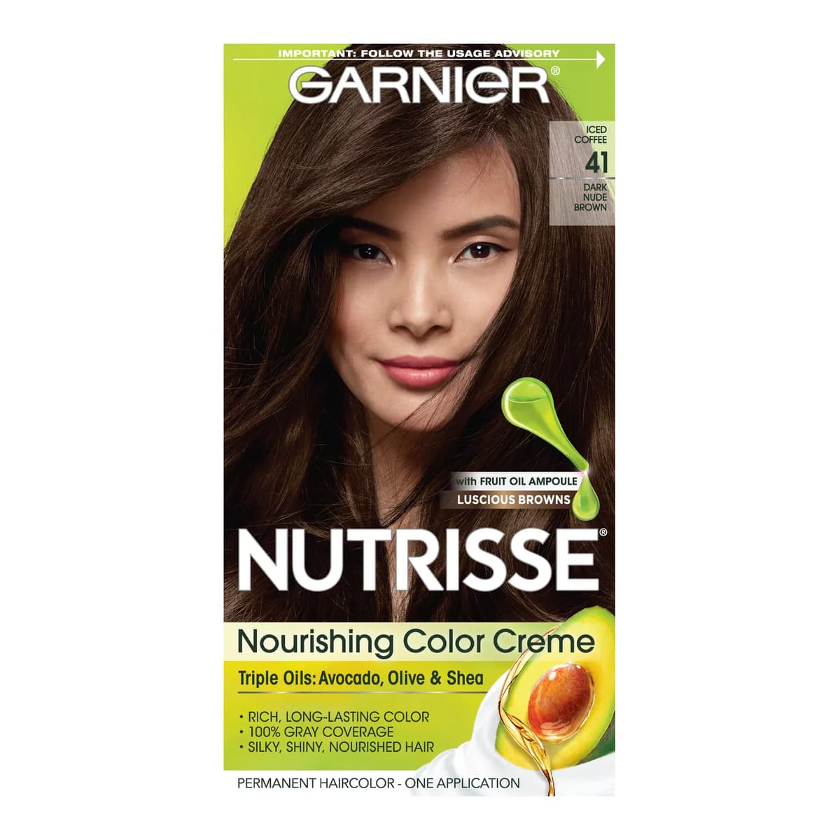 Nutrisse Nourishing Permanent Hair Color Creme - 41 Dark Nude Brown