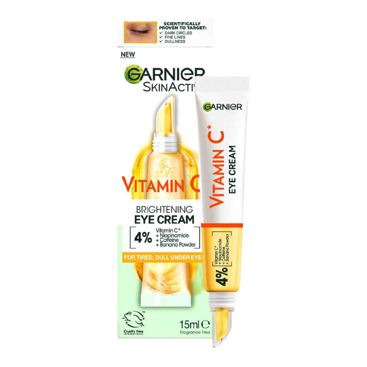 Brightening 4% Vitamin C, Niacinamide, Caffeine & Banana Powder Eye Cream