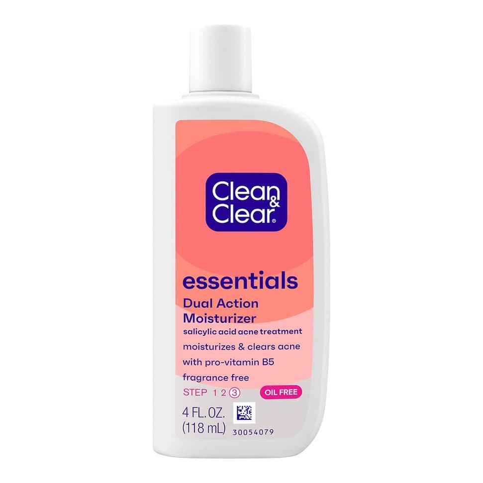 Essentials Dual Action Acne Facial Moisturizer Fragrance Free