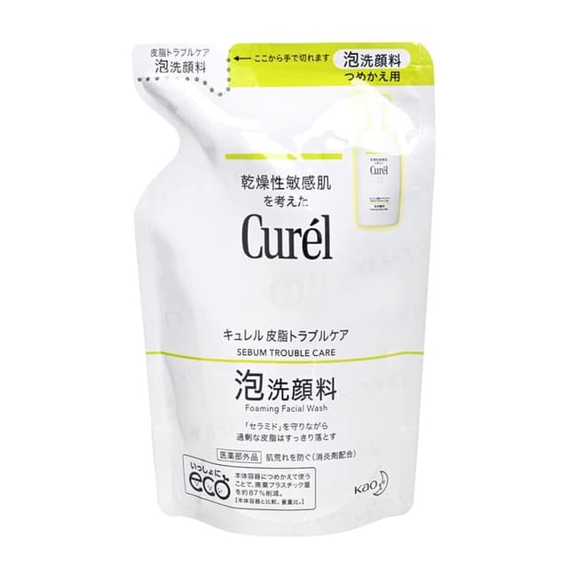 Curel Sebum Trouble Care Foaming Facial Wash