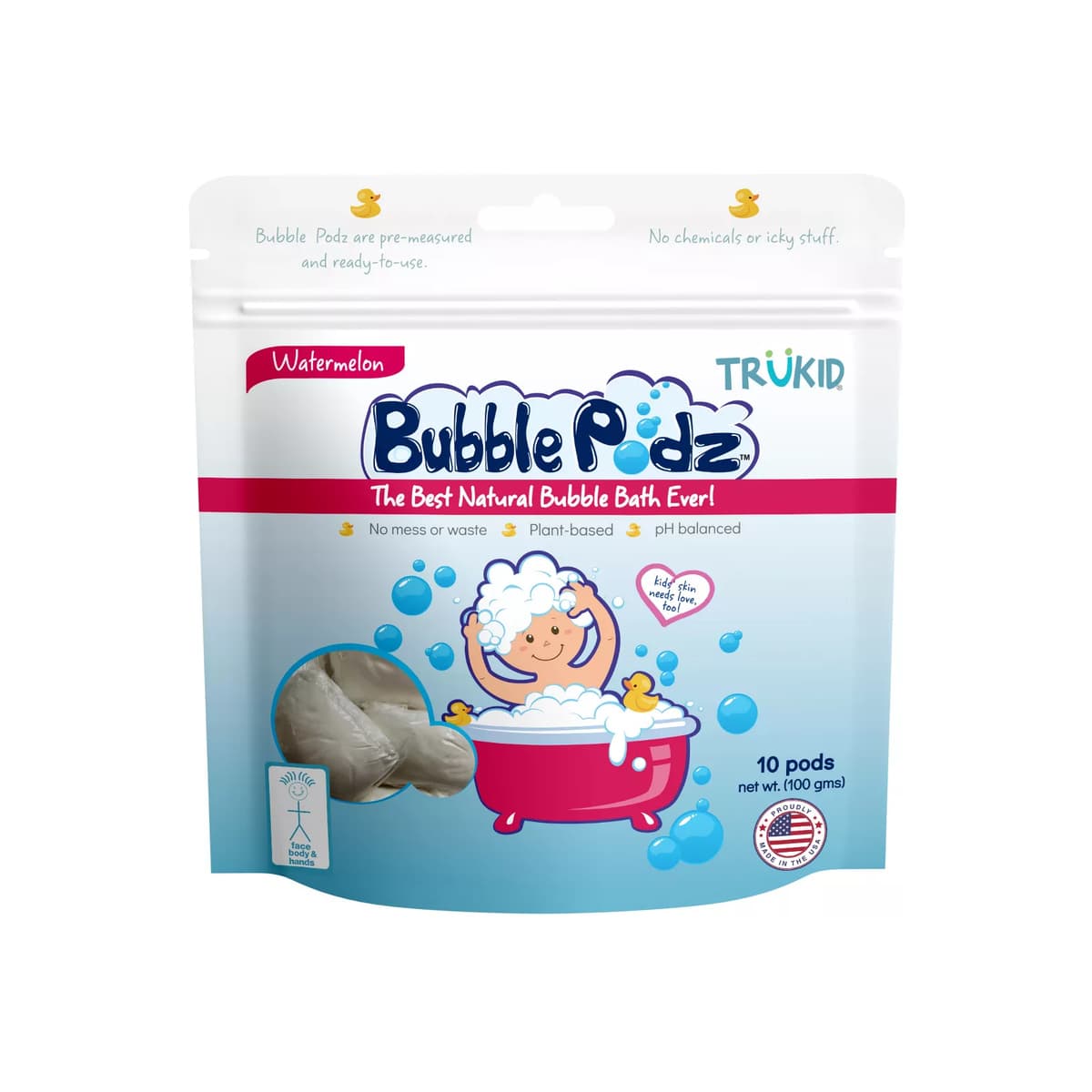 Bubble Podz Bubble Bath Watermelon (10 Count)