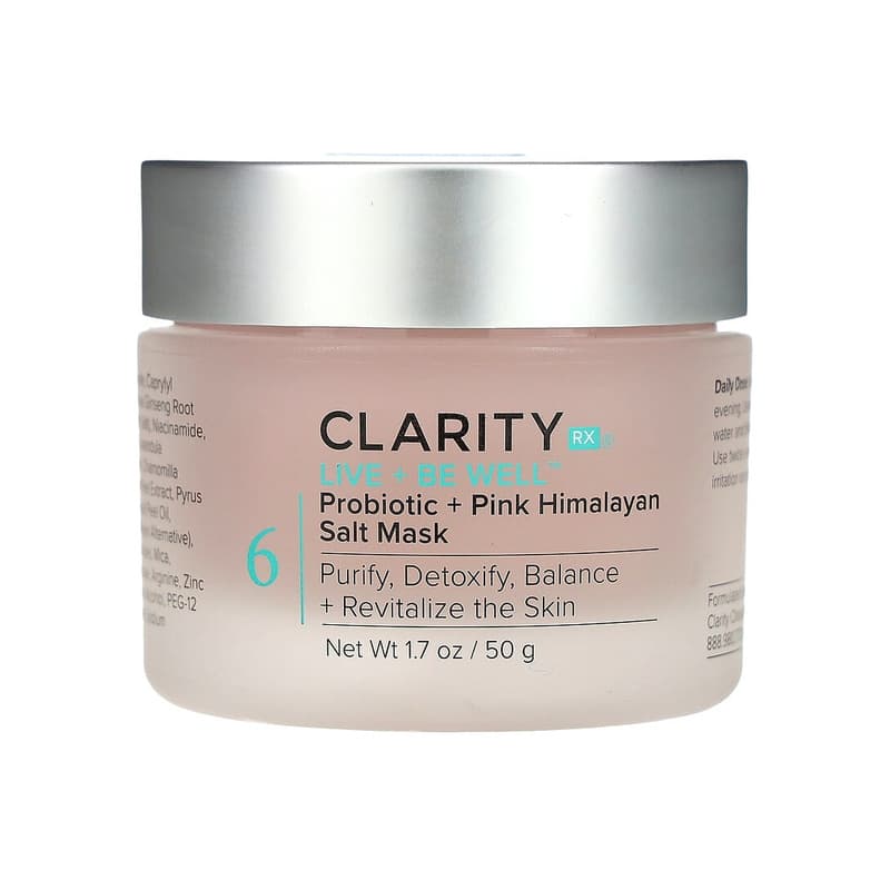 Live + Be Well, Probiotic + Pink Himalayan Salt Mask